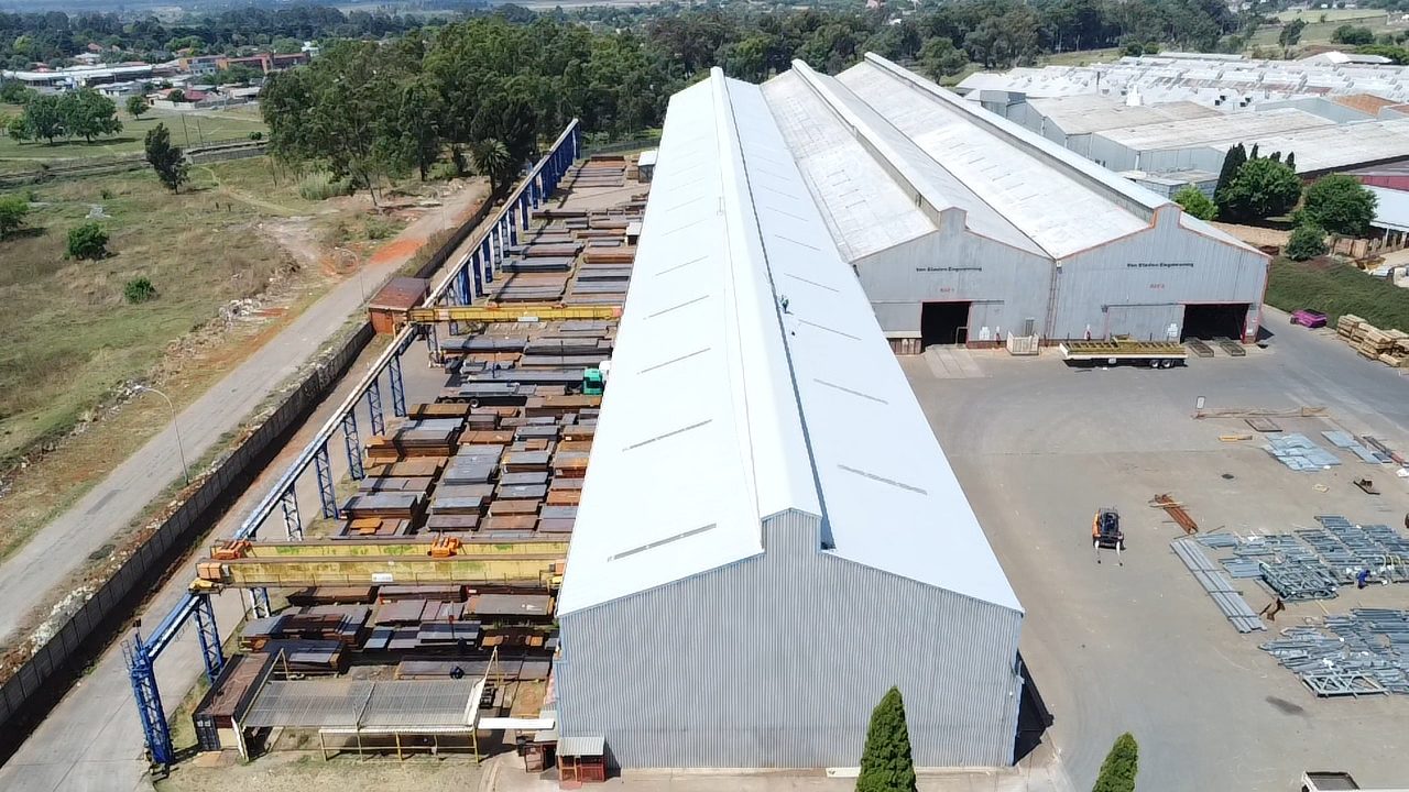 Corrosion resistant roof coatings applied at Genesis Steel to enhance longevity and prevent rust formation