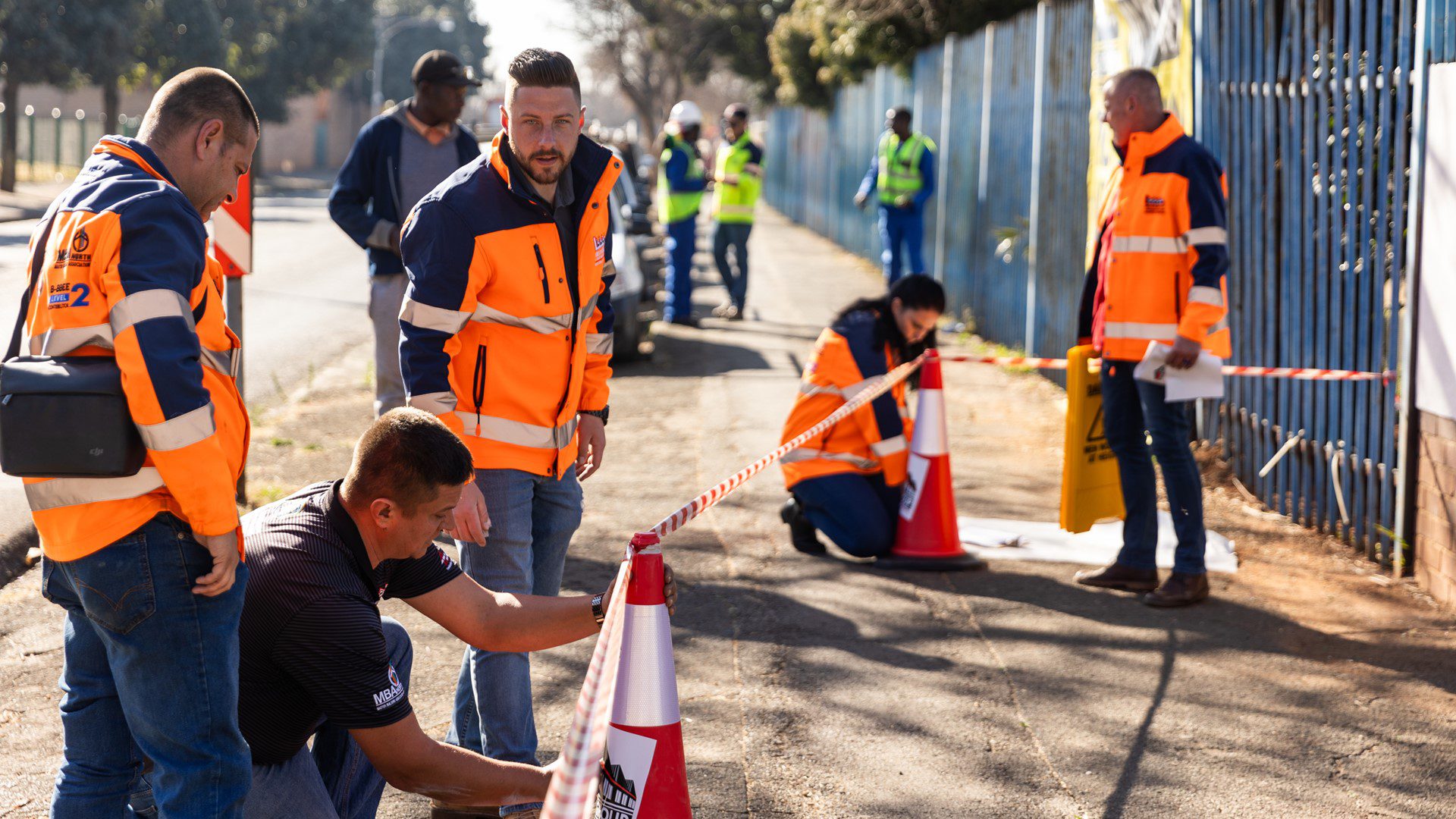 Staff member smiling proudly during Sicon Group community involvement day