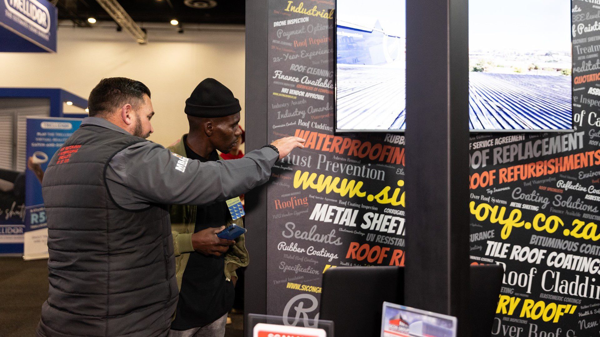 Sicon Group promoting nationwide roofing and cladding services at Decorex exhibition