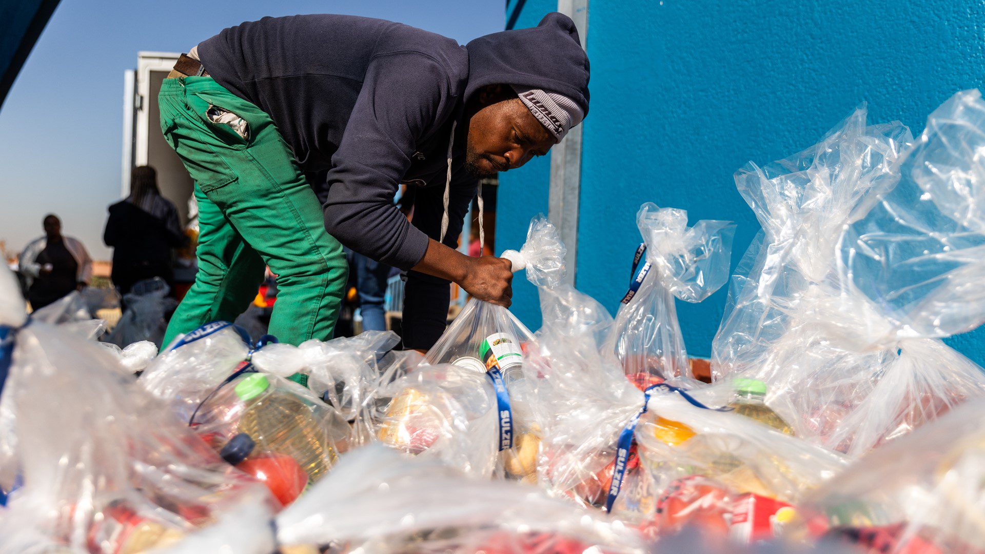 Employee supporting CSI programs and food assistance