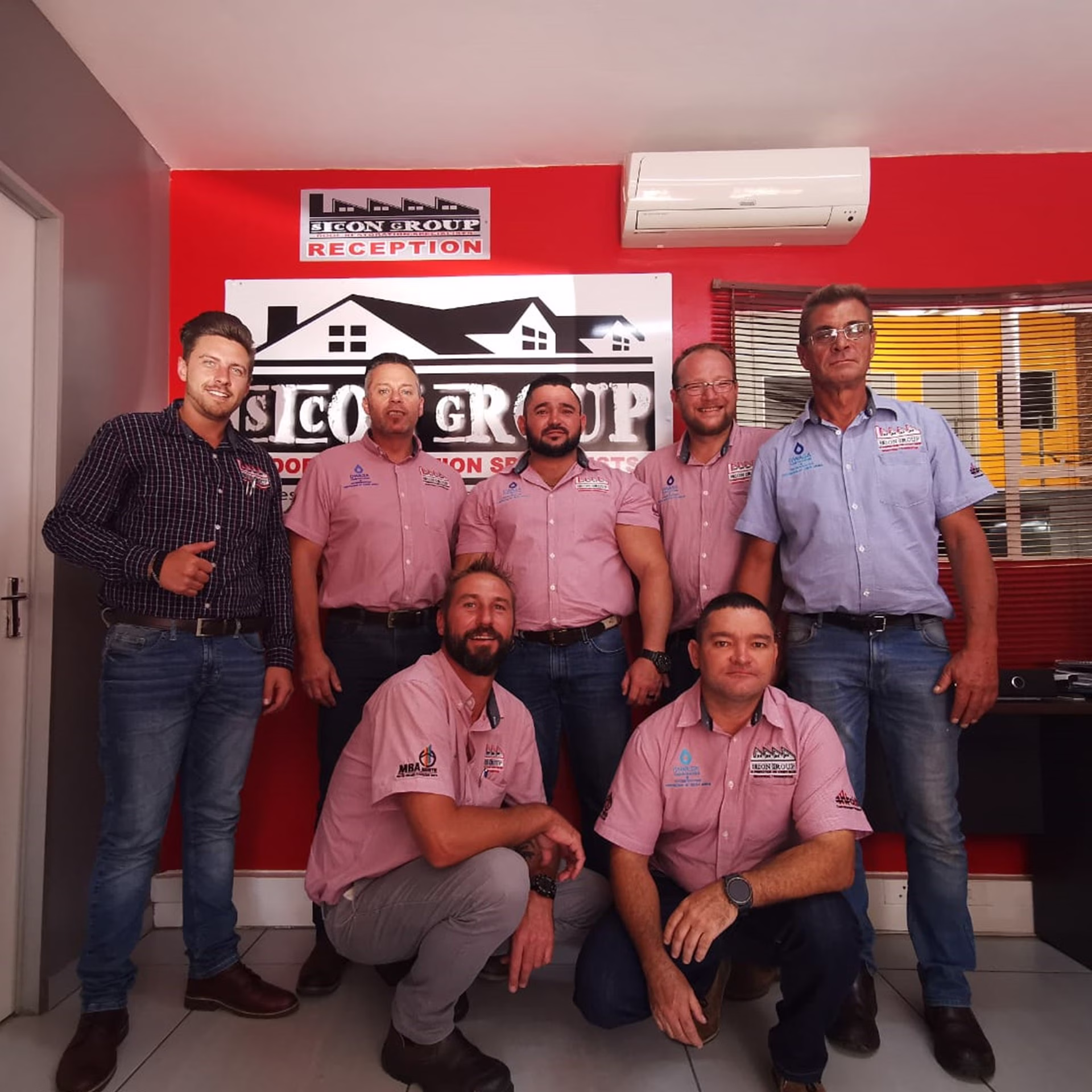Sicon Group Western Cape team completing commercial roof installation